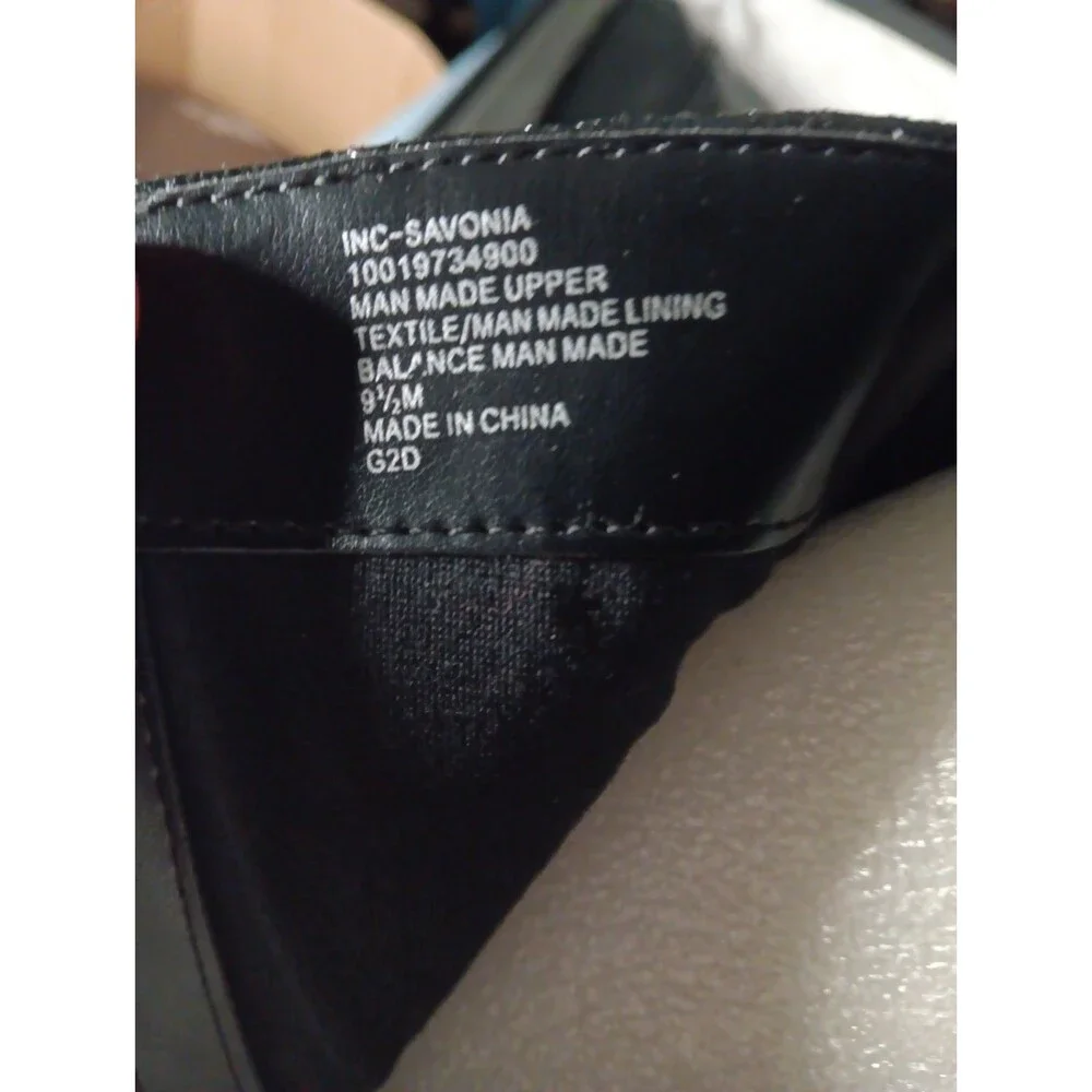 INC International Concepts Savonia Black Knee High Side Zip Boots US 9.5 M